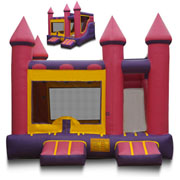 inflatable slide & castle combo